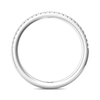 Platinum Prong Set Round Diamond Band
