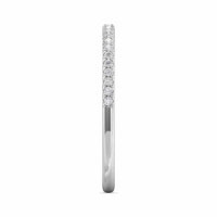 Platinum Prong Set Round Diamond Band