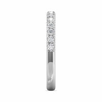 Platinum Prong Set Round Diamond Band