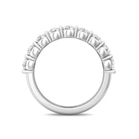 Platinum Shared Prong Diamond Band