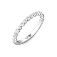 Platinum Single Prong Diamond Band