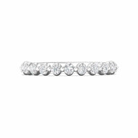 Platinum Single Prong Diamond Band