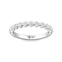 Platinum Single Prong Diamond Band