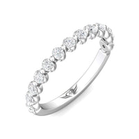 Platinum Single Prong Diamond Band