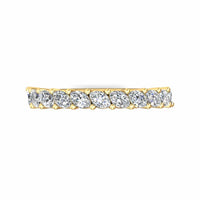 18K Yellow Gold Shared Prong Marquise Diamond Band