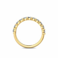 18K Yellow Gold Shared Prong Marquise Diamond Band