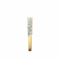 18K Yellow Gold Shared Prong Marquise Diamond Band