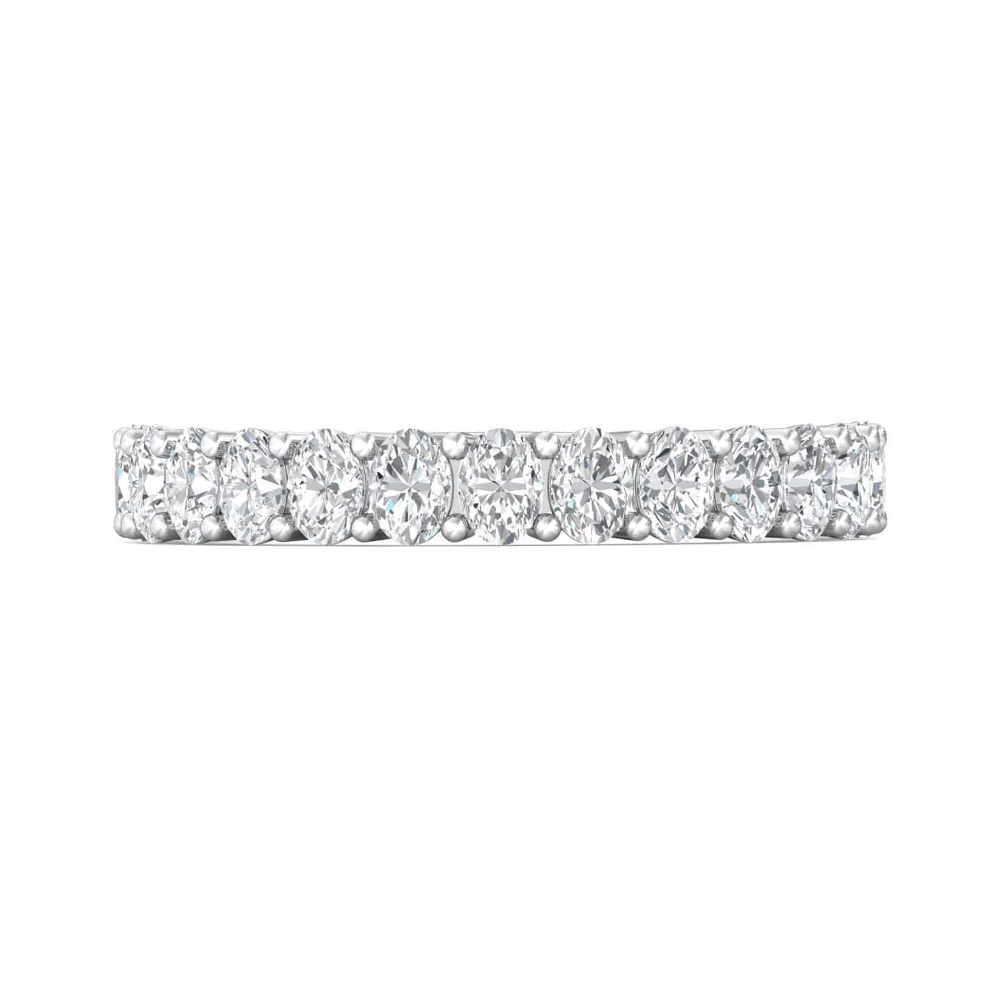 Platinum Oval Diamond Shared Prong Band Long s Jewelers Platinum oval diamond shared prong band long s jewelers