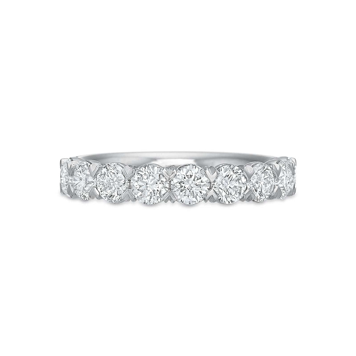 Platinum Prong Diamond Band