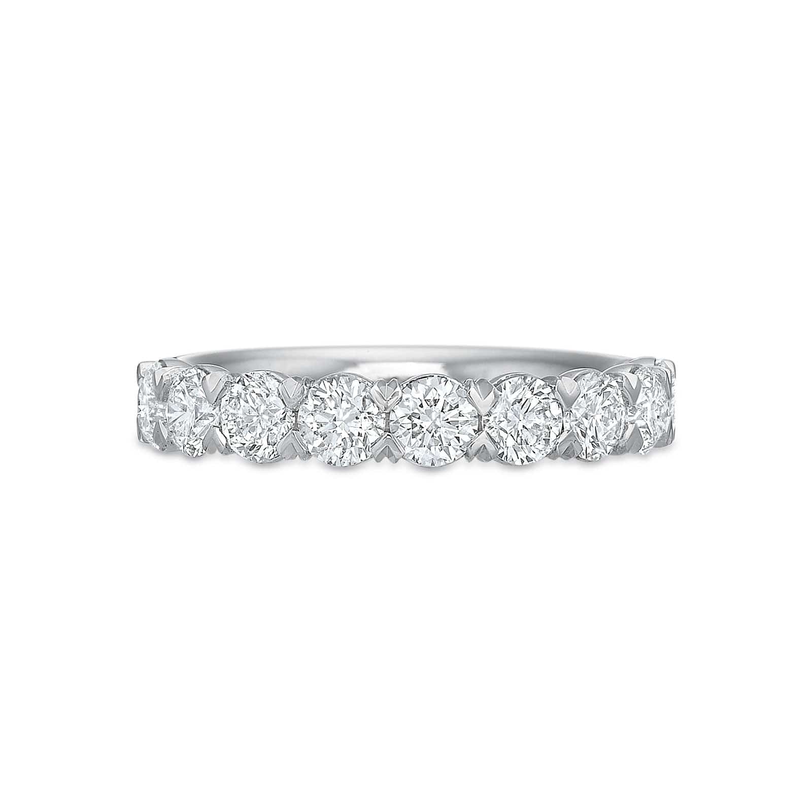 Platinum Prong Diamond Band