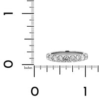 Platinum Modern Aire Shared Prong Round Diamond Band