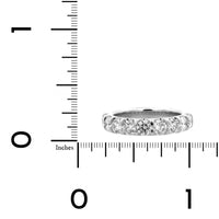 Platinum Modern Aire Shared Prong Round Diamond Band