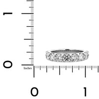 Platinum Modern Aire Shared Prong Round Diamond Band