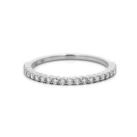 Platinum Classic Shared Prong Round Diamond Band