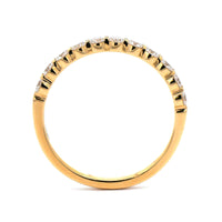 18K Yellow Gold Classic Shared Prong Diamond Band