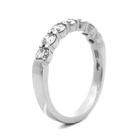 Platinum Classic Shared Prong Round .75CTW Diamond Band