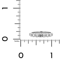 Platinum Classic Shared Prong Round .75CTW Diamond Band