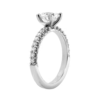 Platinum Prong Set Engagement Ring Setting