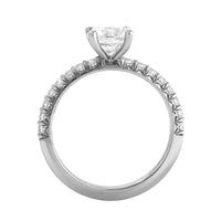 Platinum Prong Set Engagement Ring Setting