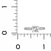 Platinum Prong Set Engagement Ring Setting