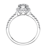 Platinum Layla Diamond Halo Engagement Ring Setting