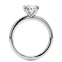 Platinum Double Claw Prong Engagement Ring Setting