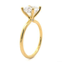 18K Yellow Gold Solitaire Diamond Engagement Ring Setting