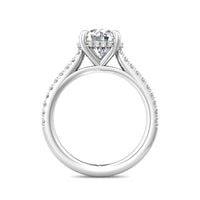 Platinum Cathedral Mounting with Hidden Halo