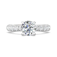 Platinum 4 Prong Mounting Diamond Engagement Setting