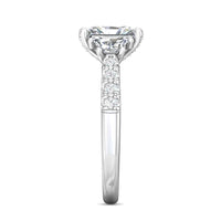 Platinum 3 Stone Diamond Engagement Ring Setting