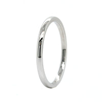 14K White Gold 1.5mm High Polished Band