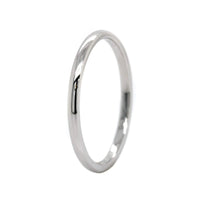 14K White Gold 1.5mm High Polished Band