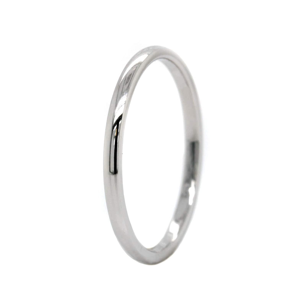 14K White Gold 1.5mm High Polished Band