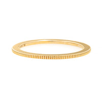 18K Yellow Gold Spacer with Milgrain Band