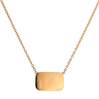 Zoe Chicco 14K Yellow Gold Rectangular Hope Necklace