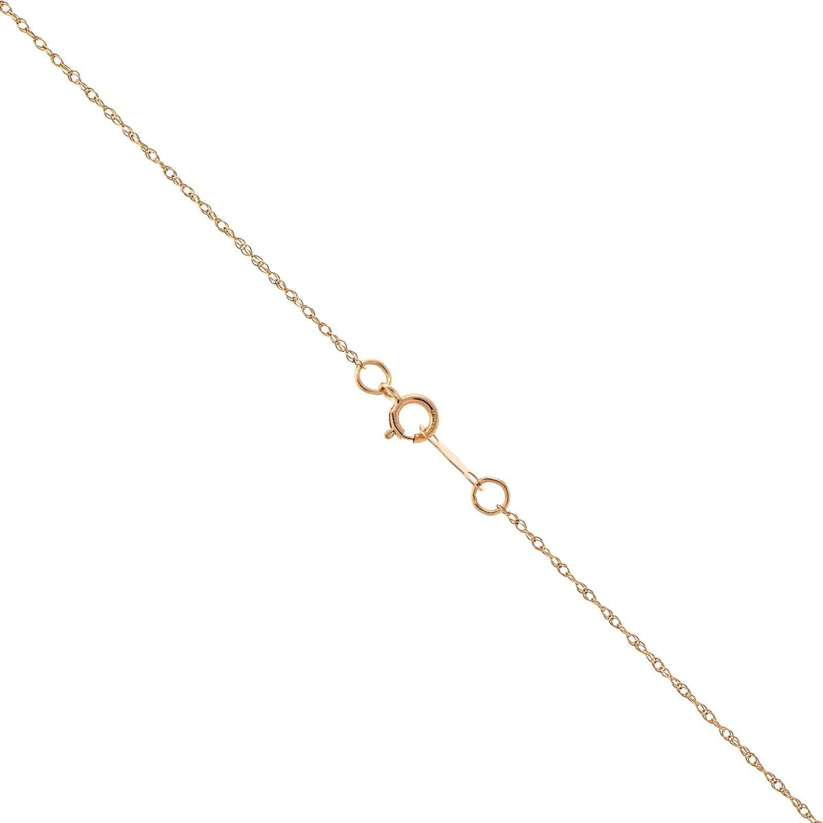 14K Yellow Gold 18" Girl Head Pendant Necklace
