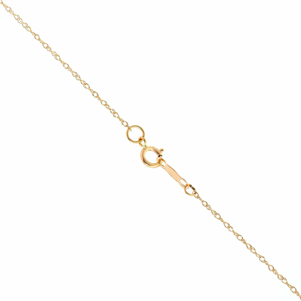 14K Yellow Gold Puffed Heart Pendant Necklace