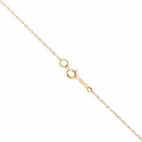14K Yellow Gold Puffed Heart Pendant Necklace