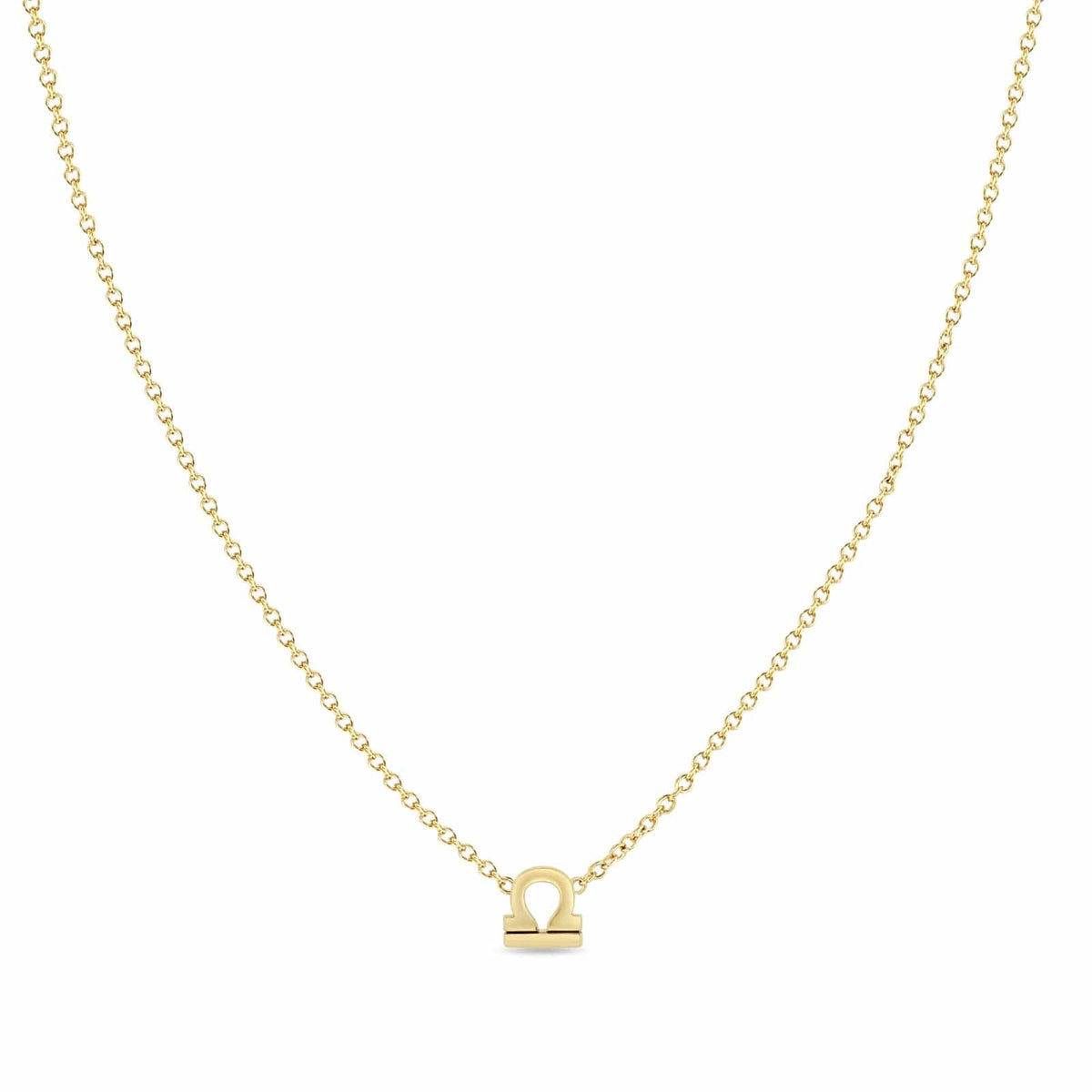 Zoe Chicco 14K Yellow Gold Libra Zodiac Necklace