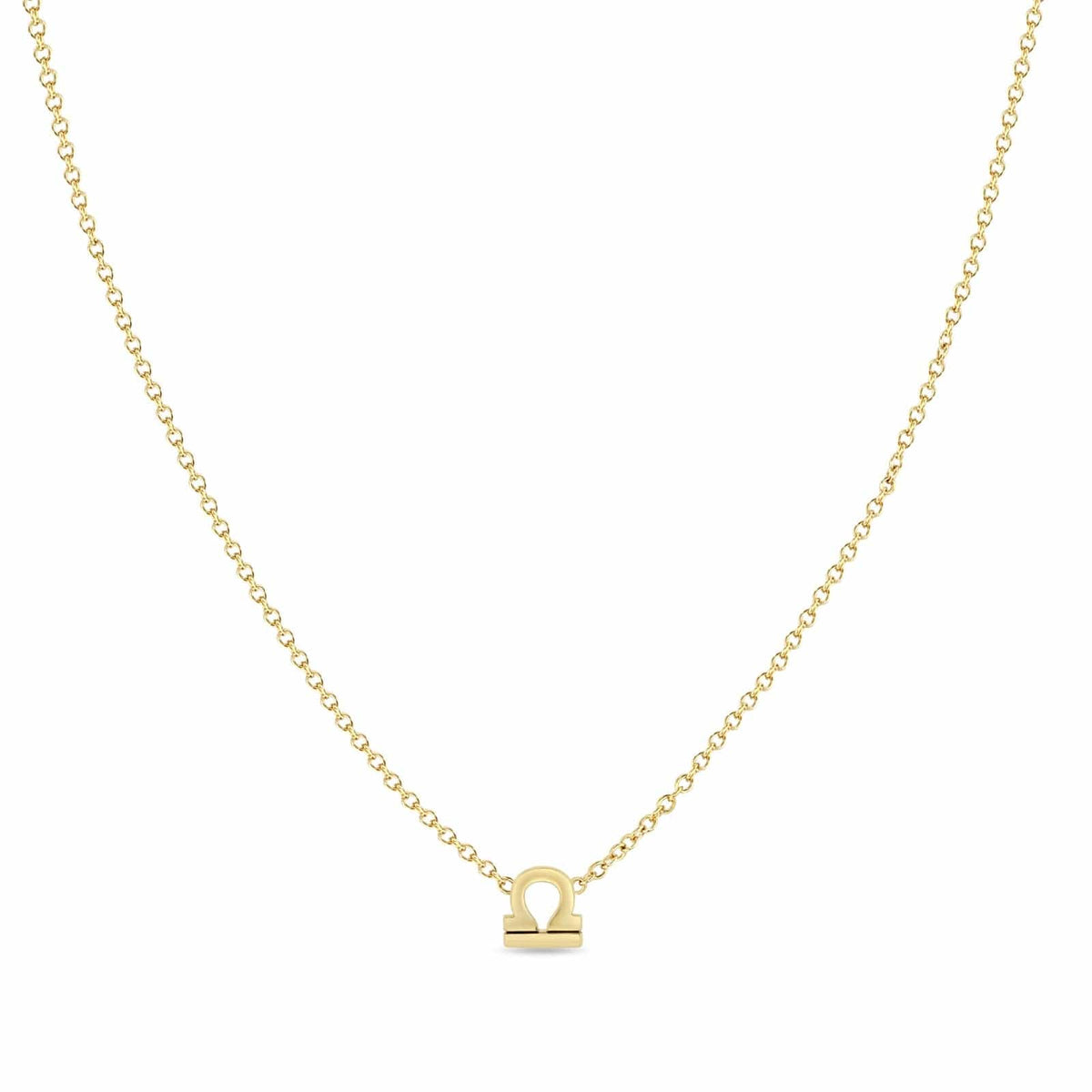 14K Yellow Gold Libra Zodiac Necklace – Long's Jewelers