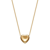 Christina Alexiou 18K Yellow Gold Puffy Heart Pendant Necklace