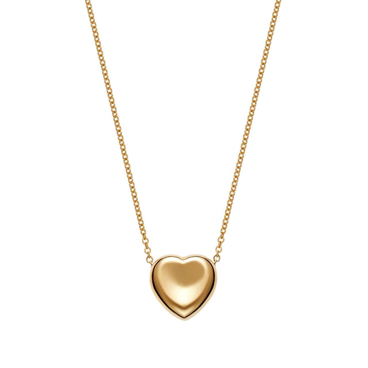 Christina Alexiou 18K Yellow Gold Puffy Heart Pendant Necklace