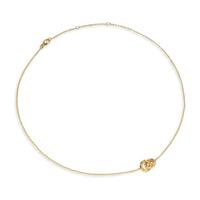 Sculpted Cable Chain Necklace 18K Yellow Gold, 9mm