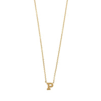 Zoe Chicco 14K Yellow Gold Initial P Necklace
