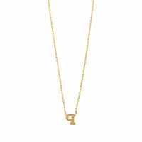 Zoe Chicco 14K Yellow Gold Initial P Necklace