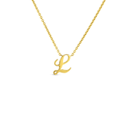 Roberto Coin 18K Yellow Gold Script Letter "L" Pendant Necklace