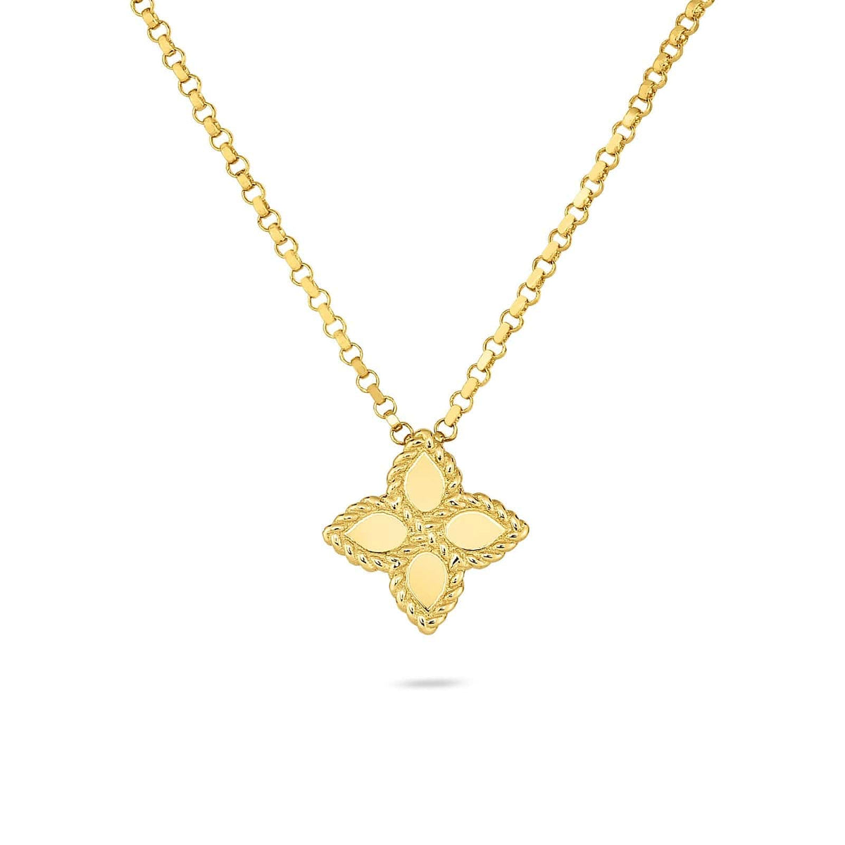 Roberto Coin 18K Yellow Gold Small Princess Flower Pendant