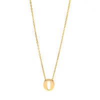 14K Yellow Gold Initial "O" Pendant Necklace