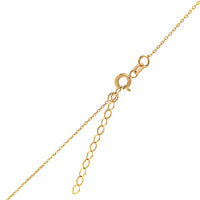 14K Yellow Gold Initial "P" Pendant Necklace