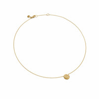 Sculpted Cable Pendant Necklace 18K Yellow Gold, 10mm